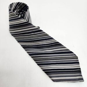Michael‎ Kors Tie 100% Silk Black Striped